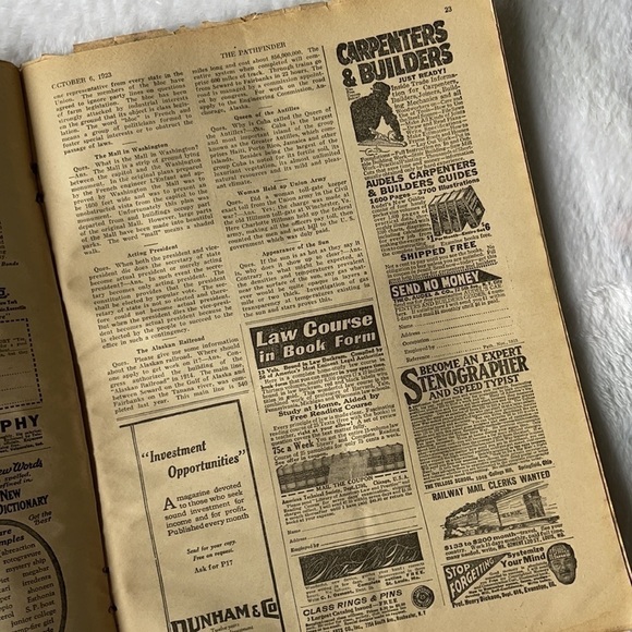 𝅺vintage 100 Year Old Newspaper “The Pathfinder” Newspaper Oct 6, 1923 - Picture 10 of 10